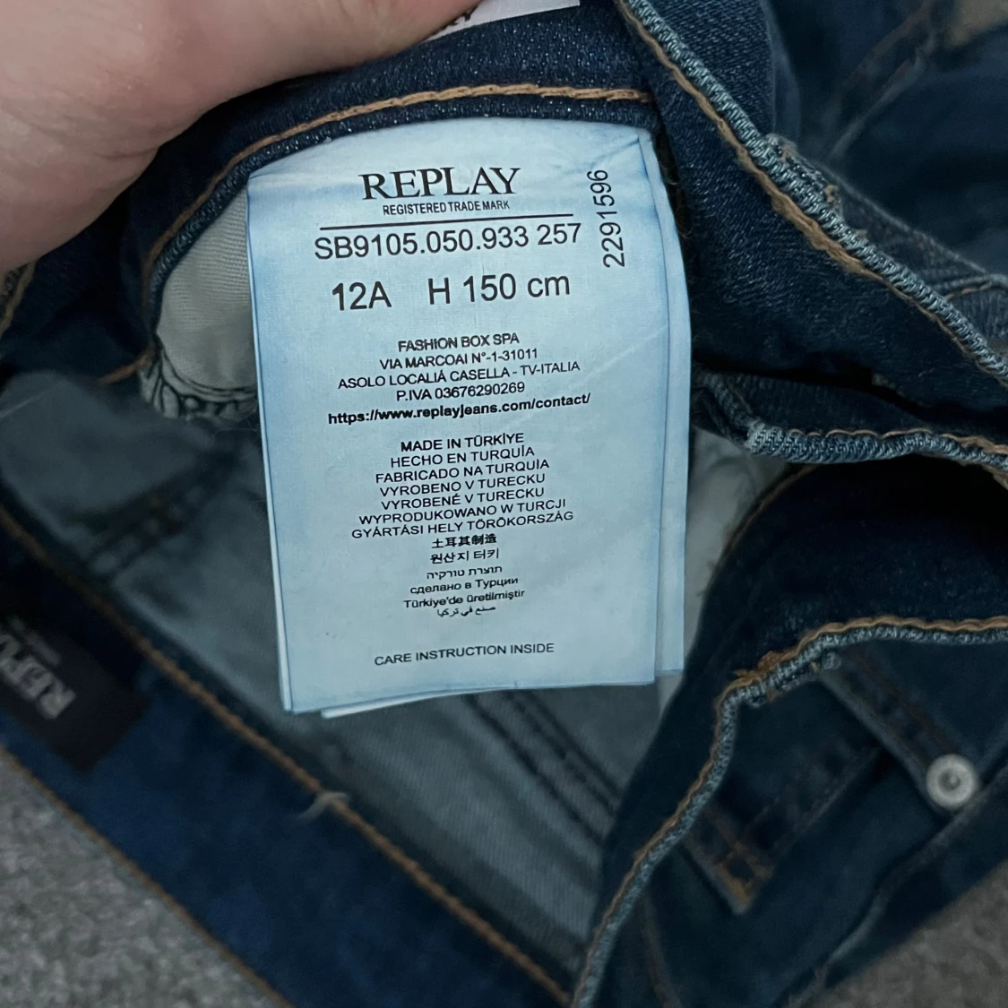 Blå slim fit jeans från Replay - 2