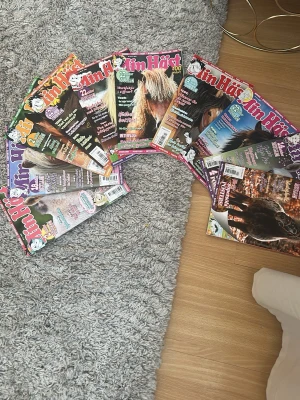 Min Häst - Selling 10 copies of the magazine “Min Häst”. Perfect for horse lovers or collectors. Condition: good / like new.  Pris / Price: 40kr per tidning och tillsammans för alla 299kr as you can see in the second picture, these magazines cost around 60 SEK each.  You can also buy just one magazine if you want. For quick purchases, price negotiation is possible. (Har aldrig läst har bara legat i garderoben)