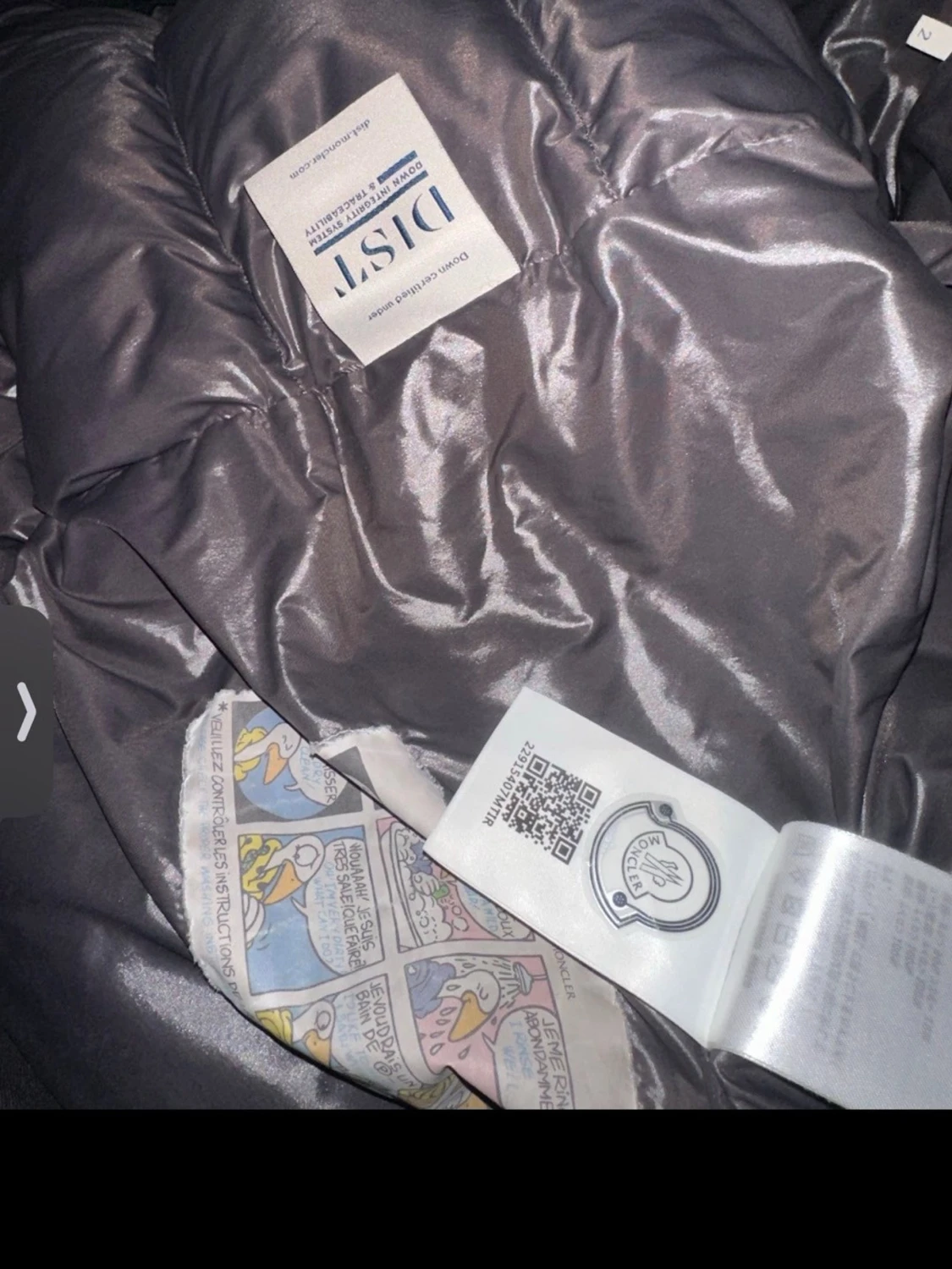 Svart Moncler pufferjacka med huva - 5