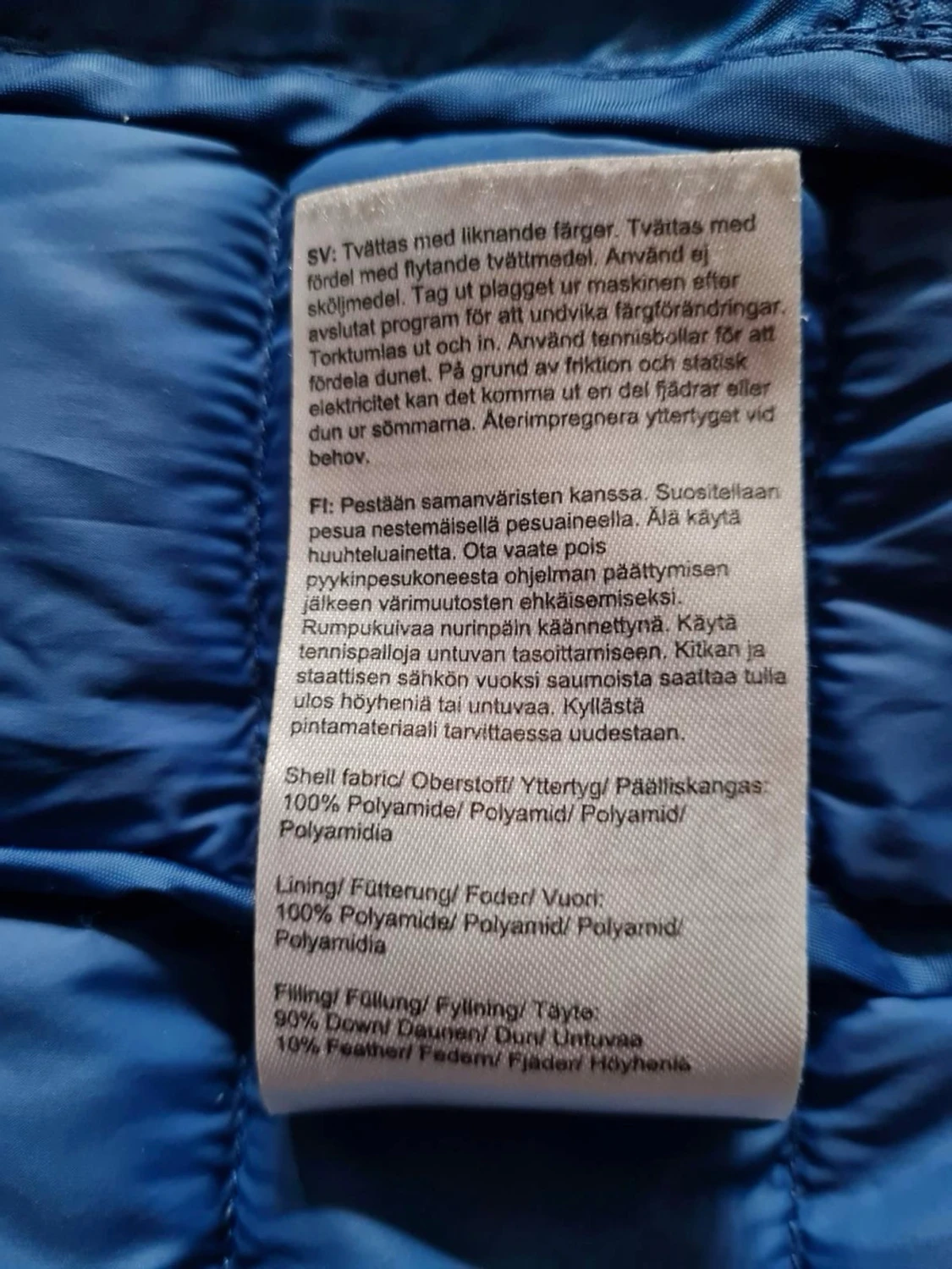 Blå dunjacka från Everest (Stadium) strl S - 5