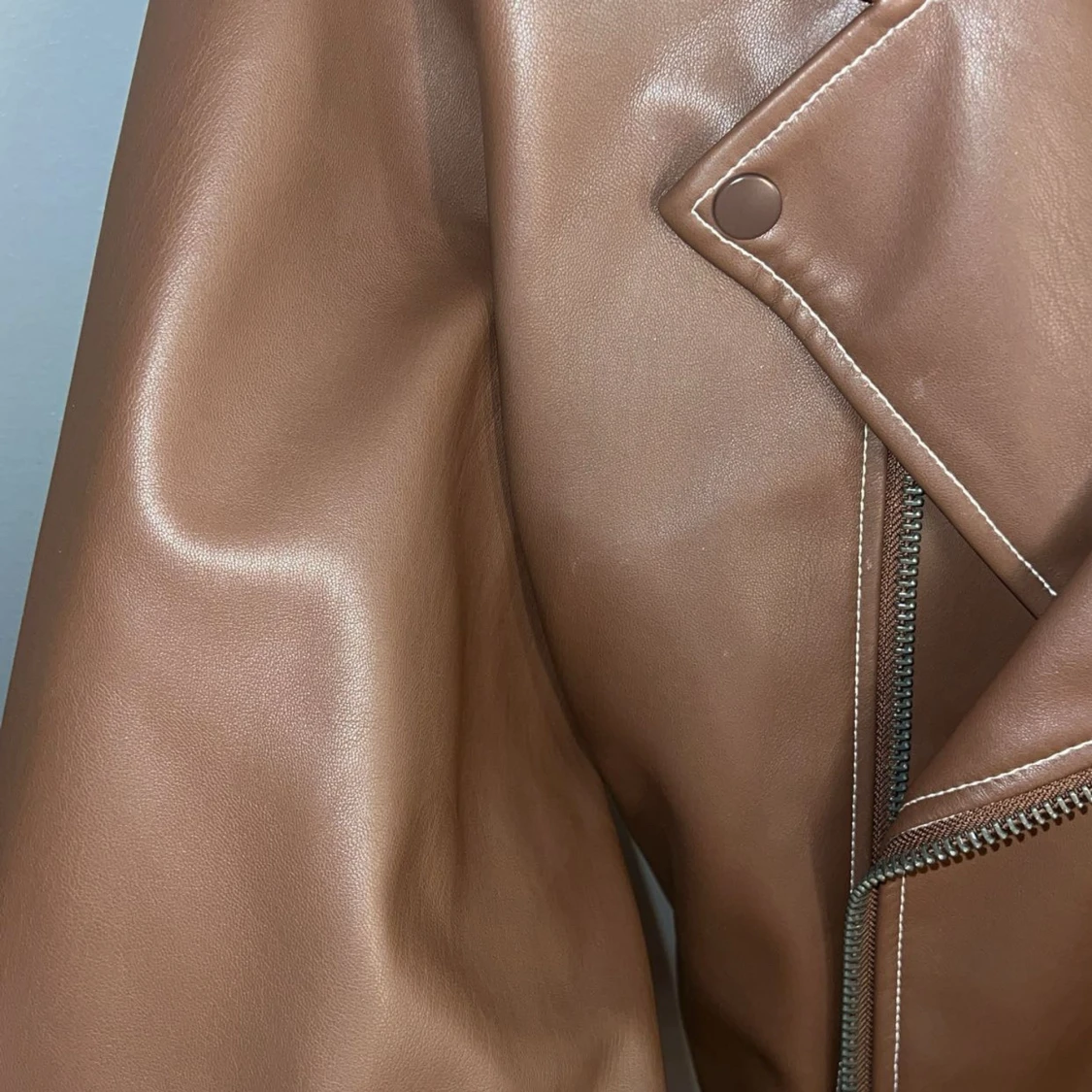 Brun skinnjacka från Bianca x Nelly - 2