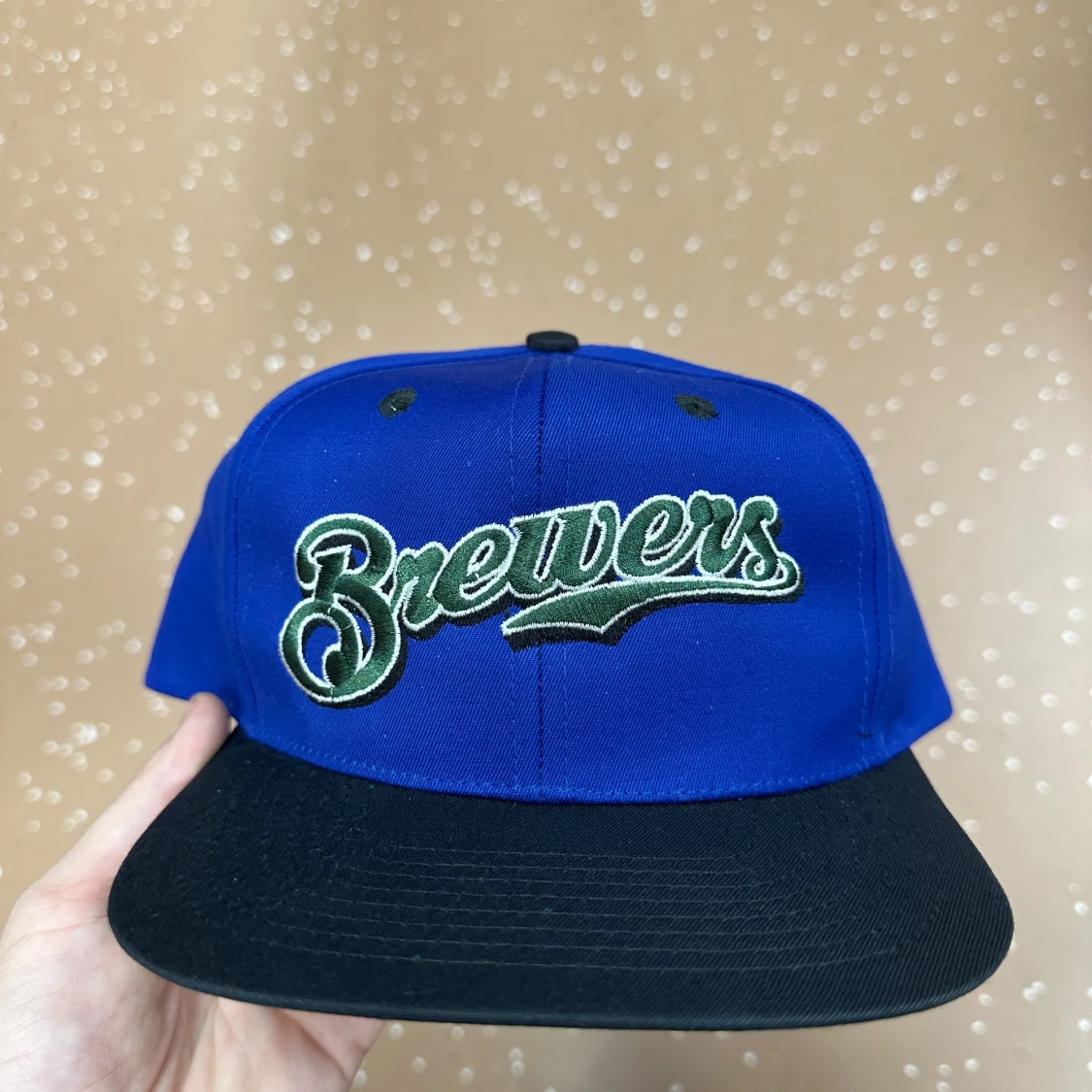 Blå Brewers snapback keps