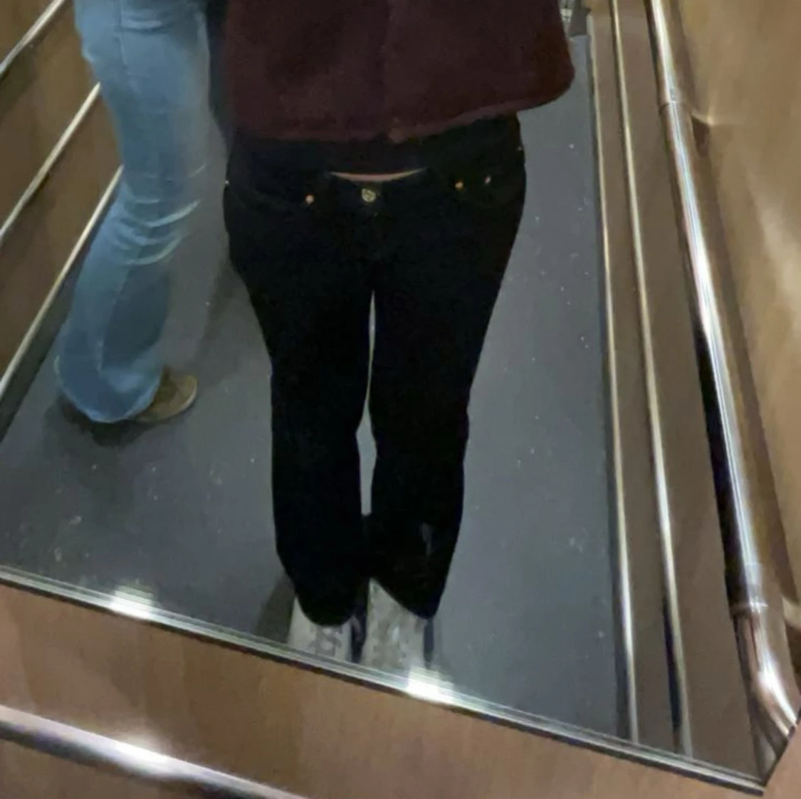 Svarta bootcut jeans