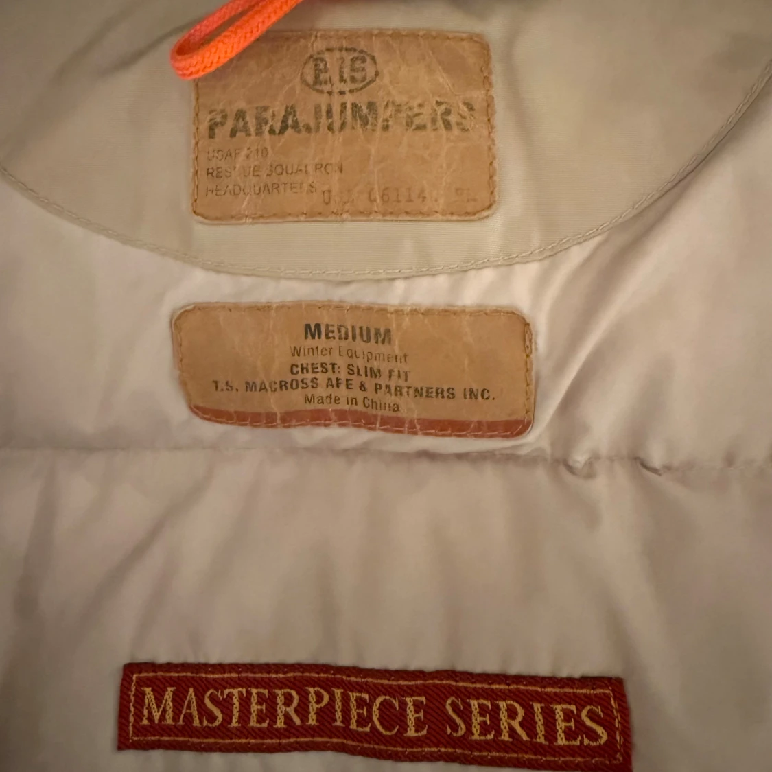 Beige lång dunjacka Parajumpers Parkas Masterpiece  - 2