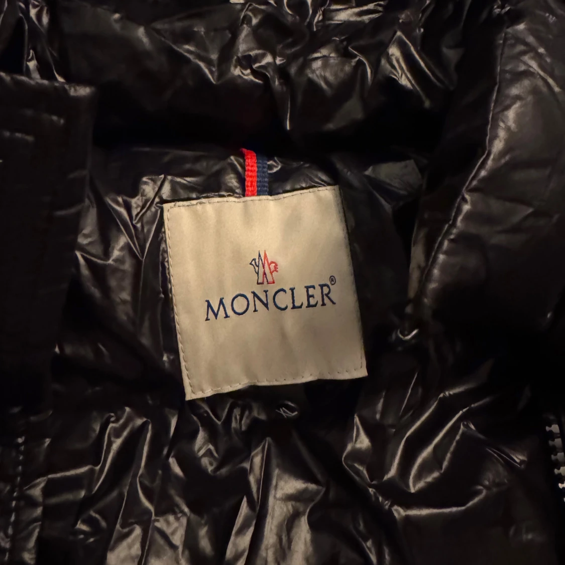 Svart Moncler pufferjacka Xl - 4
