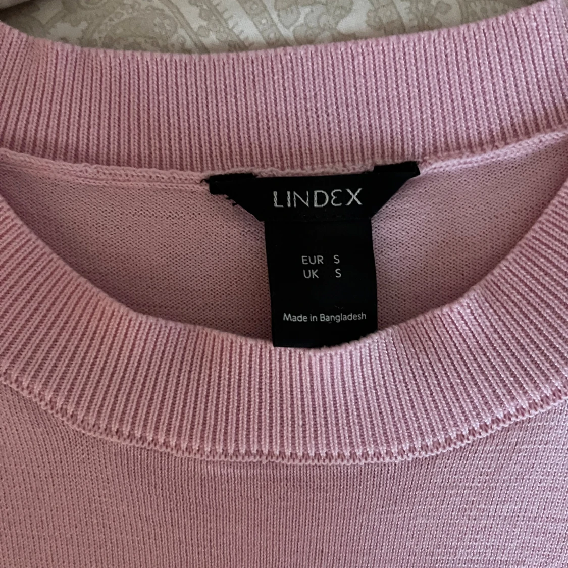 Ljusrosa stickad topp från Lindex - 3