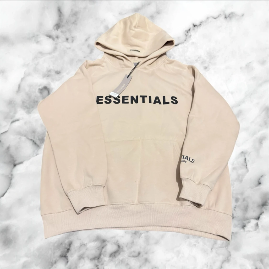 Beige Essentials Fear of God hoodie