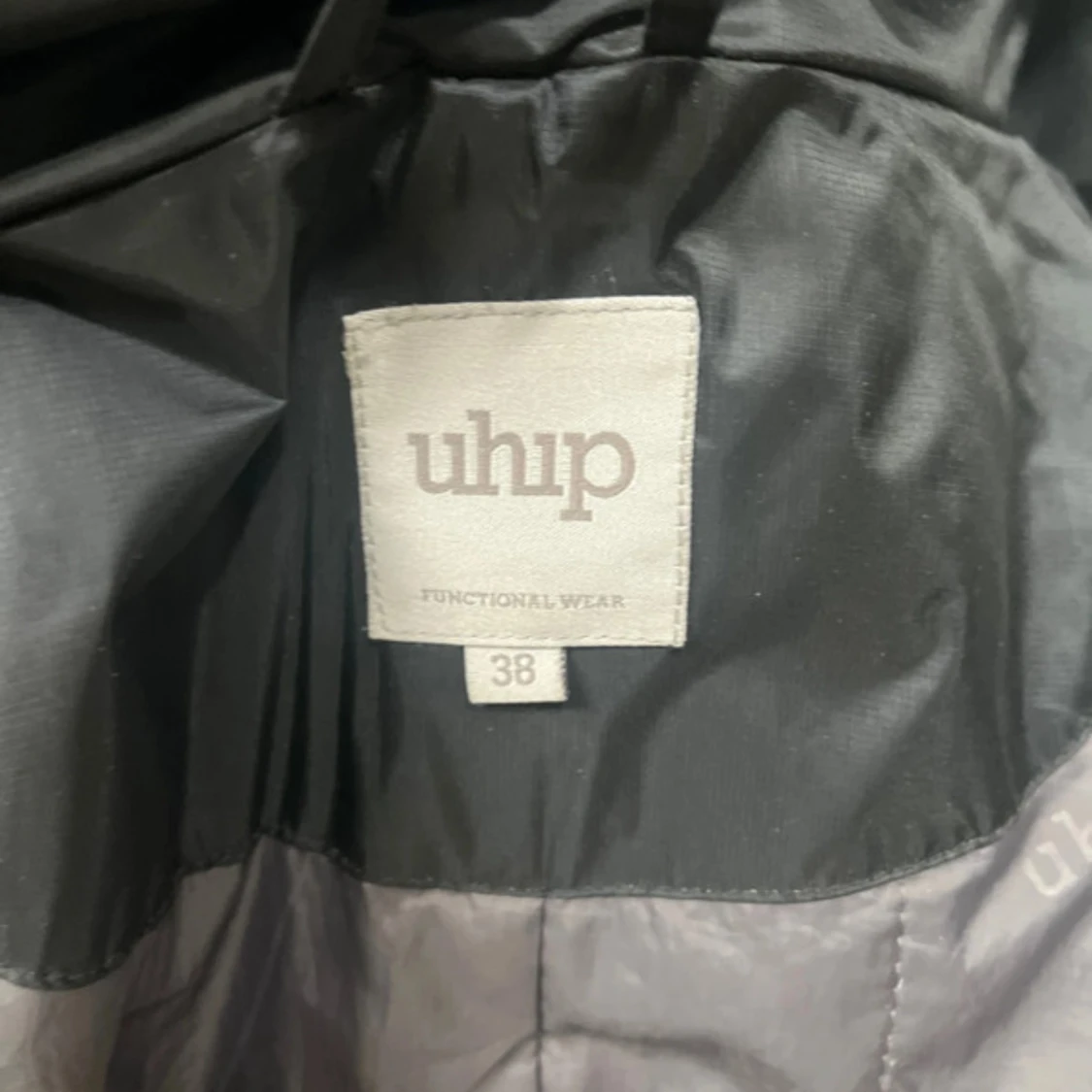 Svart lång dunjacka från Uhip - 3