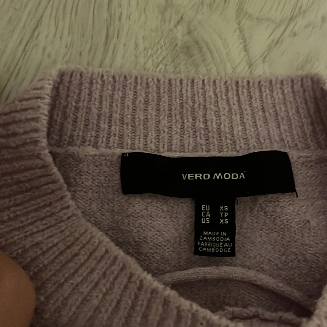 Ljuslila stickad tröja Vero Moda XS - 3