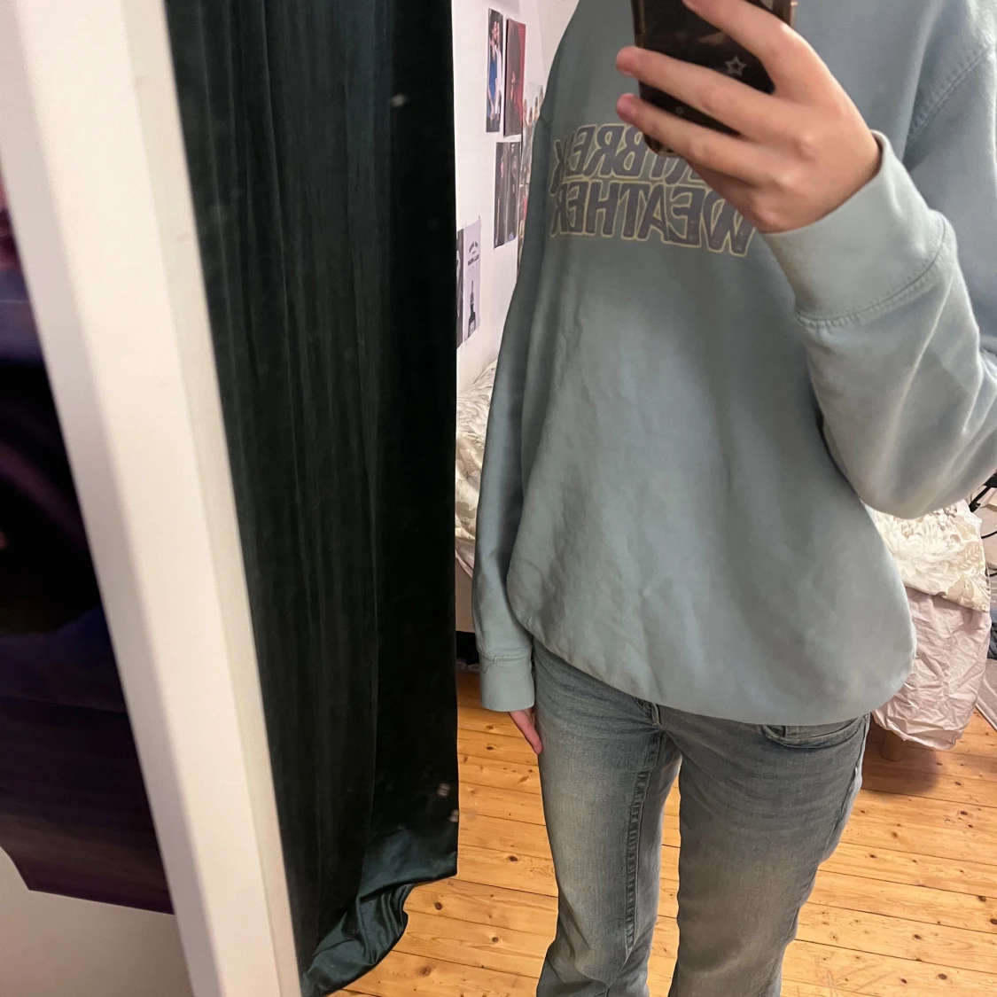 Ljusblå Heartbreak Weather sweatshirt - 1