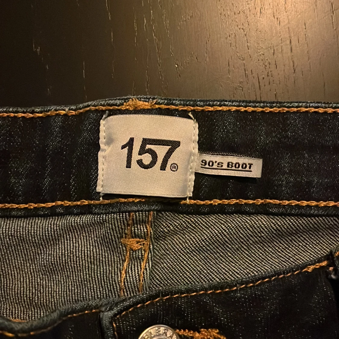 Bootcut jeans 90's från 157, mörkblå - 3