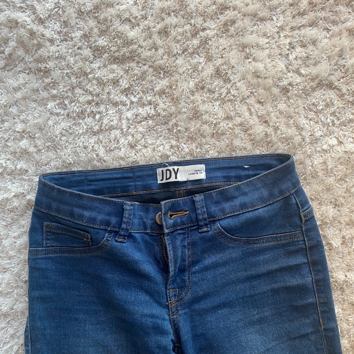 Blå bootcut jeans från JDY, small - 1