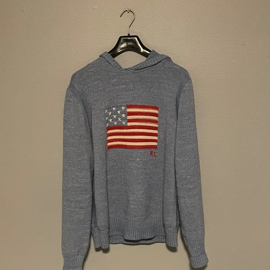 Extremt sällsynt Ralph Lauren stickad hoodie - 1