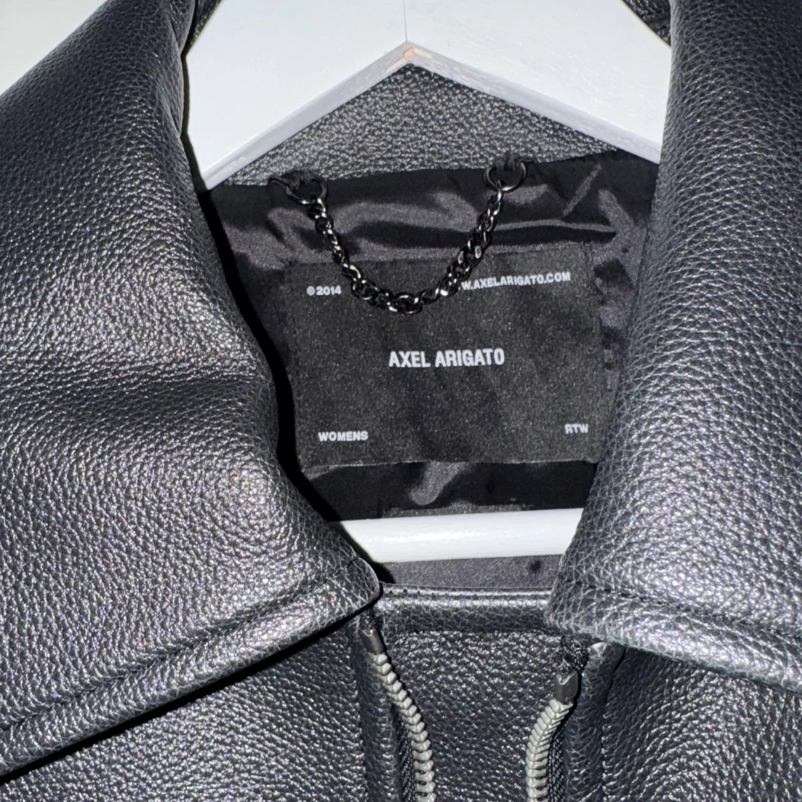 Svart skinnjacka Axel Arigato - 3