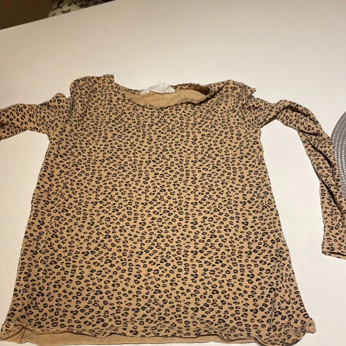 Leopardmönstrad långärmad tröja H&M