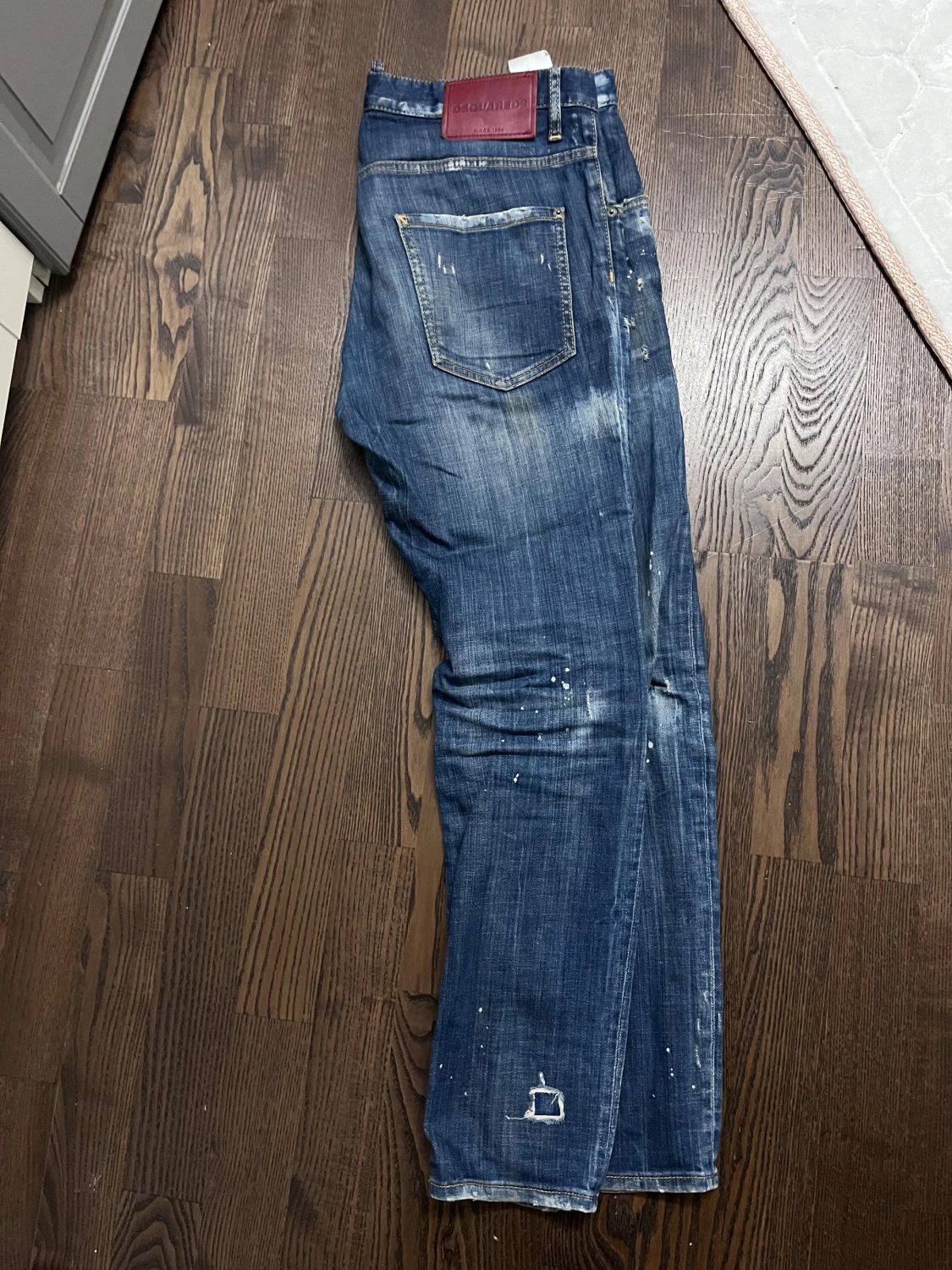 Dsquared2 blå jeans med slitningar - 5