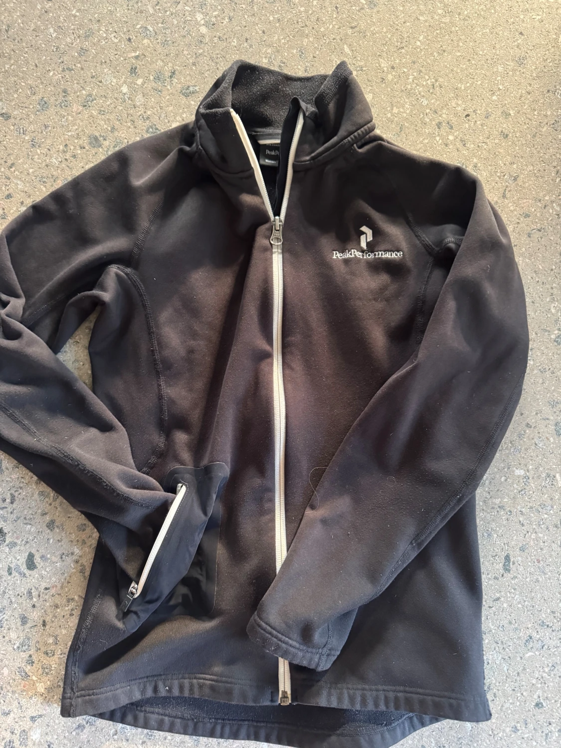 Svart fleecejacka Peak Performance - 1