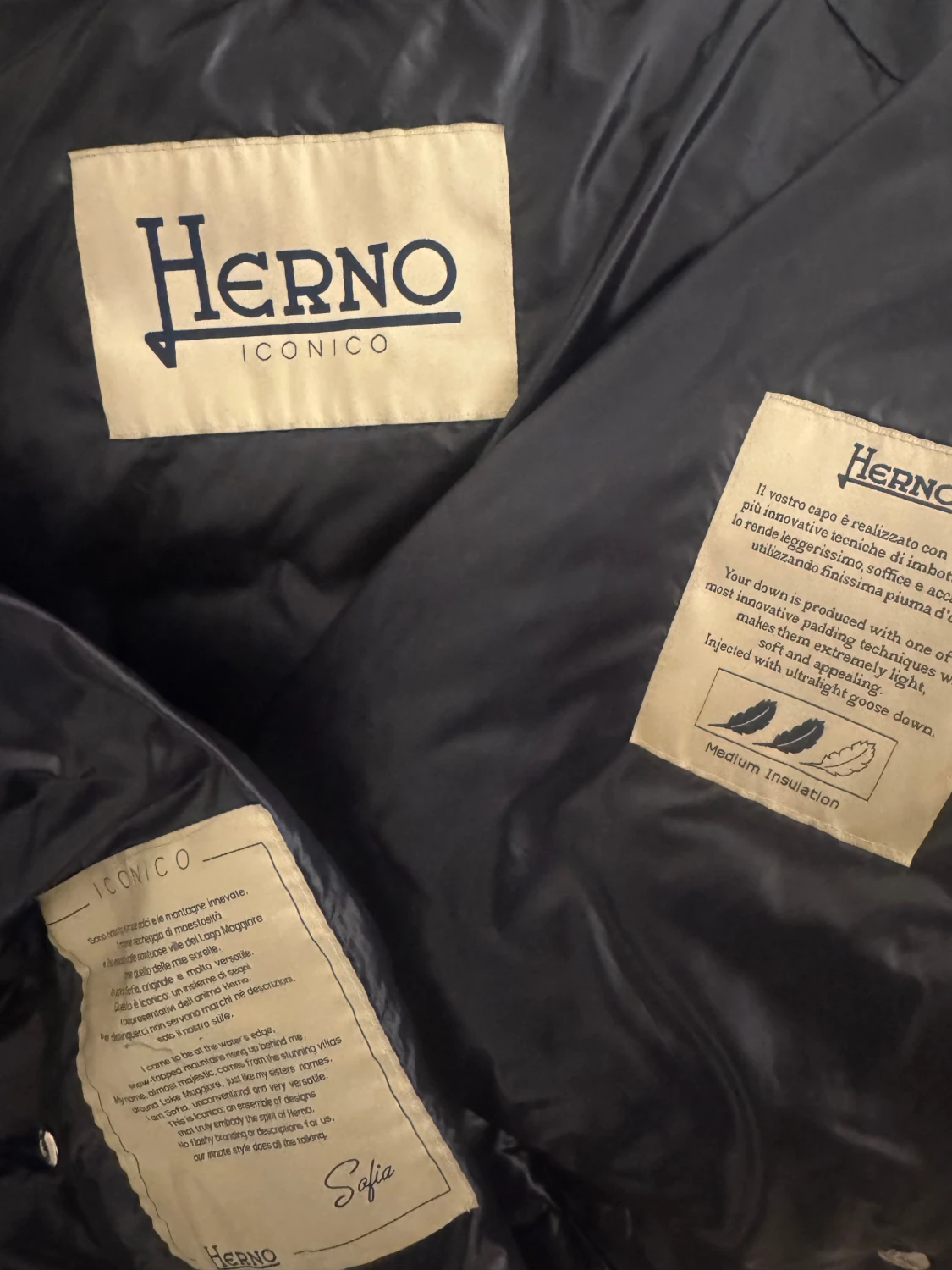 Svart dunjacka från Herno Iconico - 2