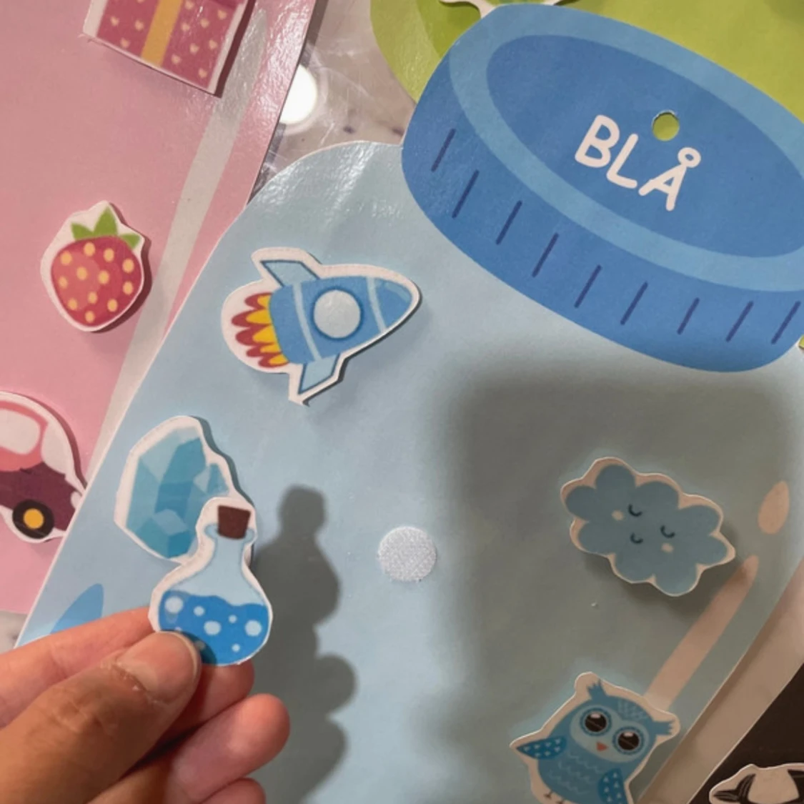 Färglära med klistermärken ( 11 styckna)  - 4