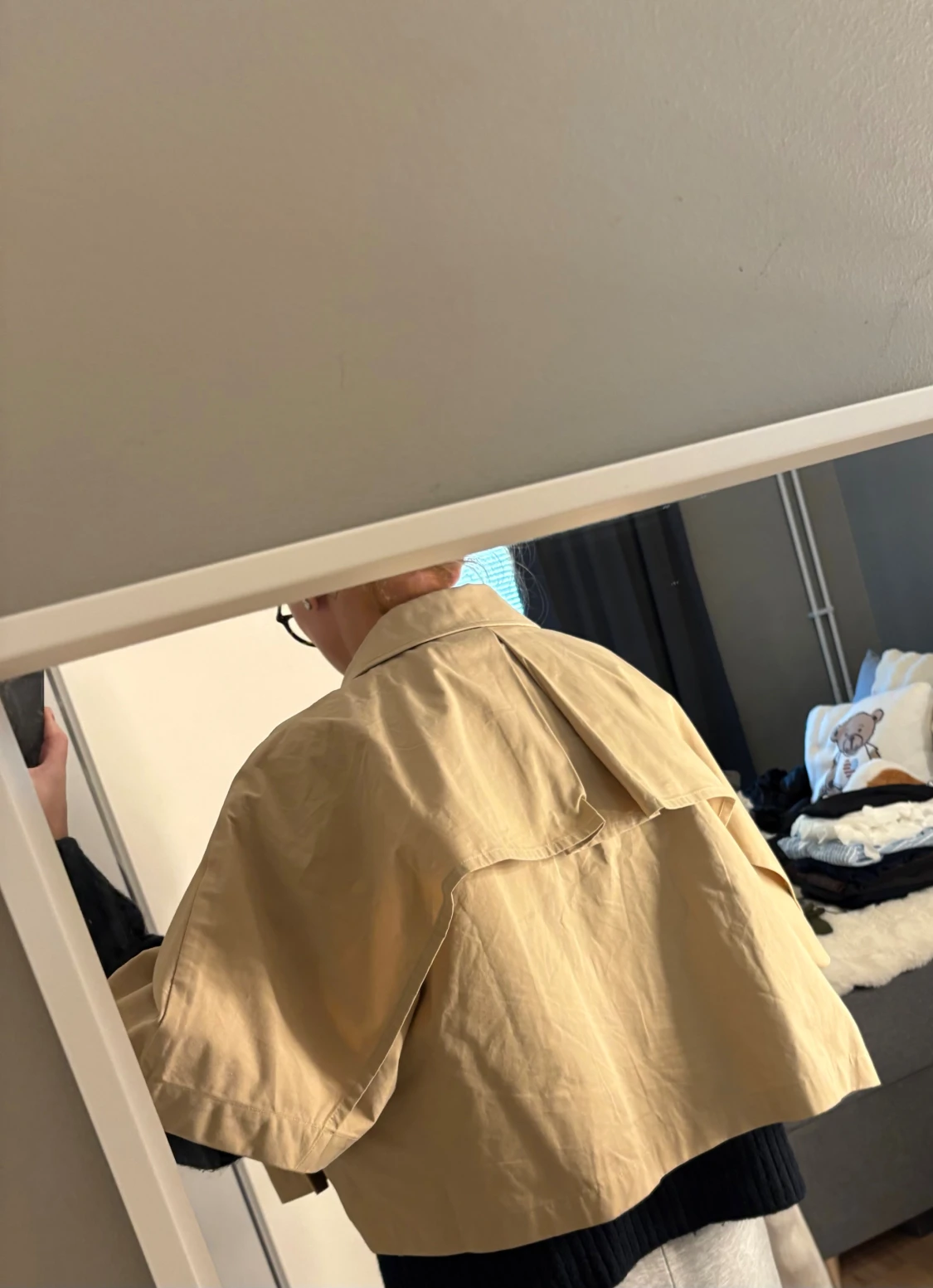 Beige trenchcape från H&M - 5