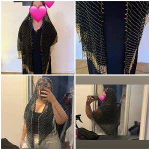 Kurdisk handgjord pärlsjal / Kurdiska kläder  - Gott skick.