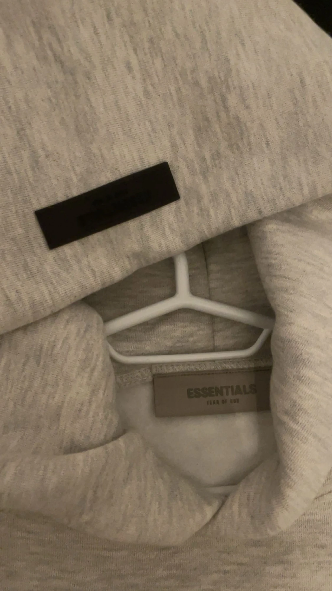 Essentials Fear of God ljusgrå hoodie - 1