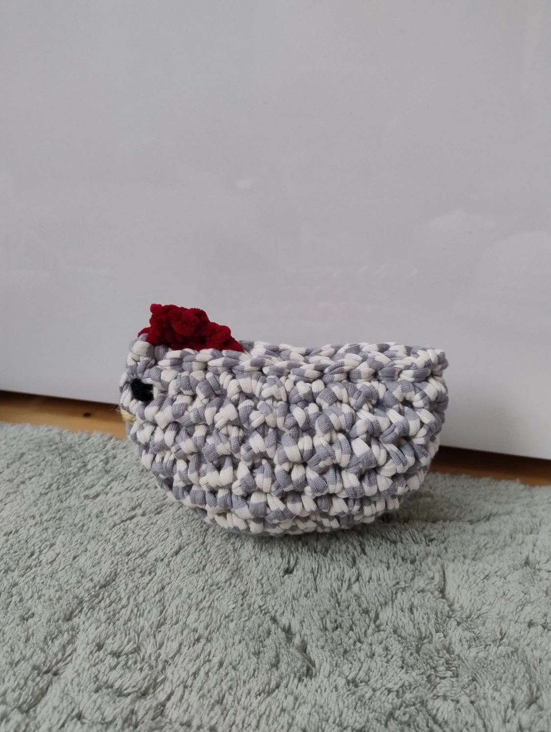 Handgjord virkad höna - 1