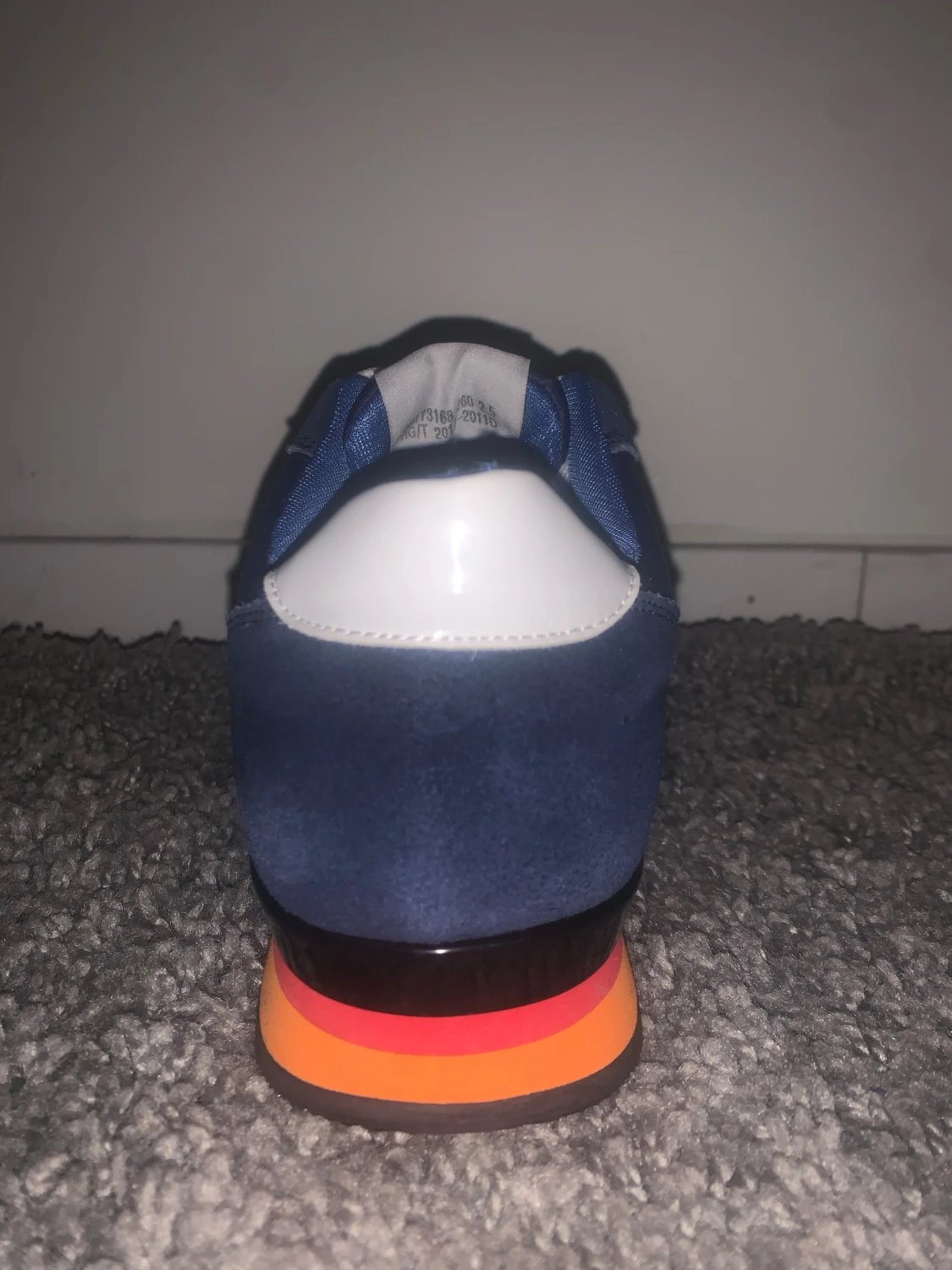 Marinblå OPP skor. - 4