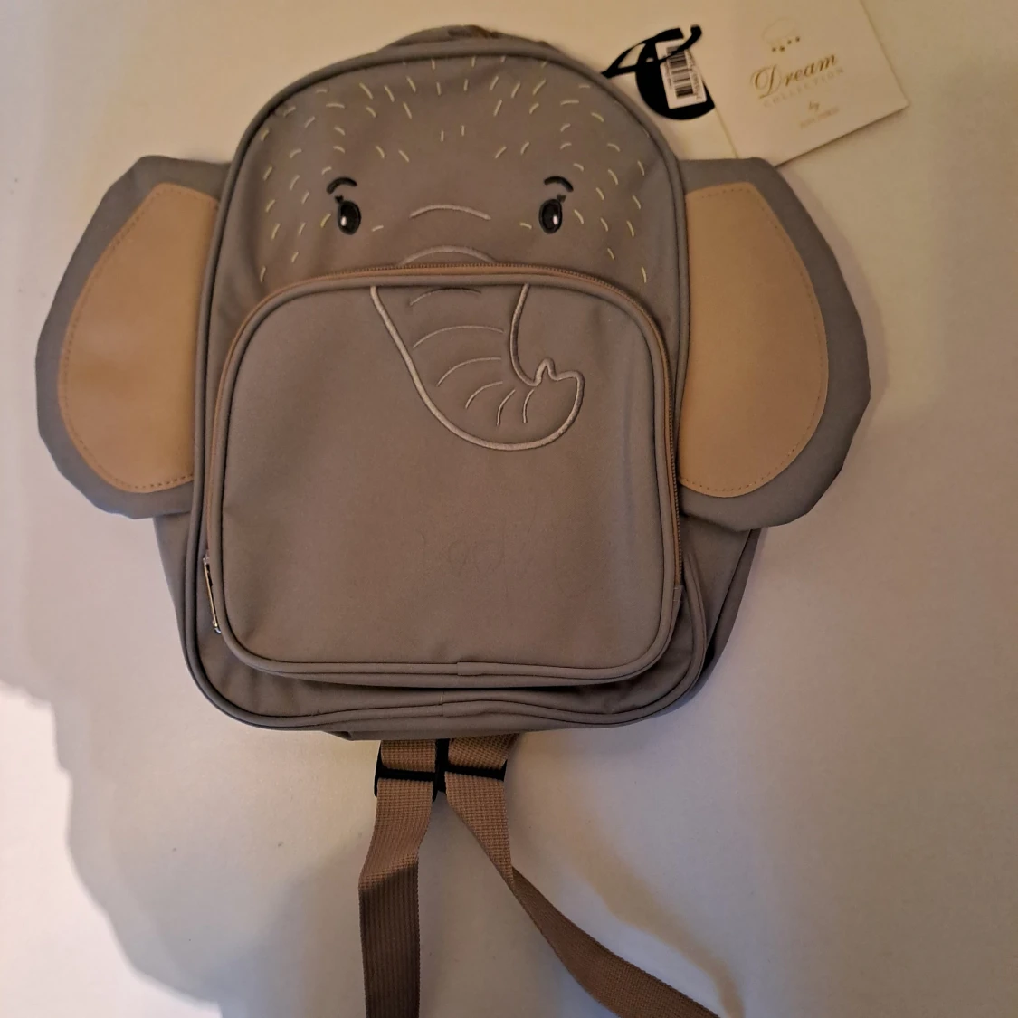 Grå elefant-ryggsäck från Rofa Design