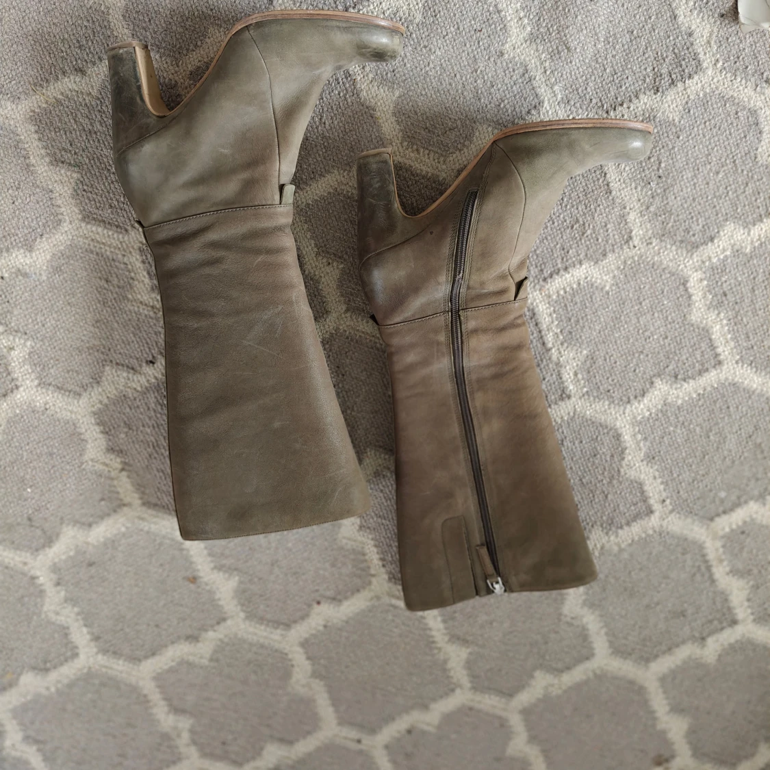 Gröna mocka stövlar Ecco strl 41 - 4