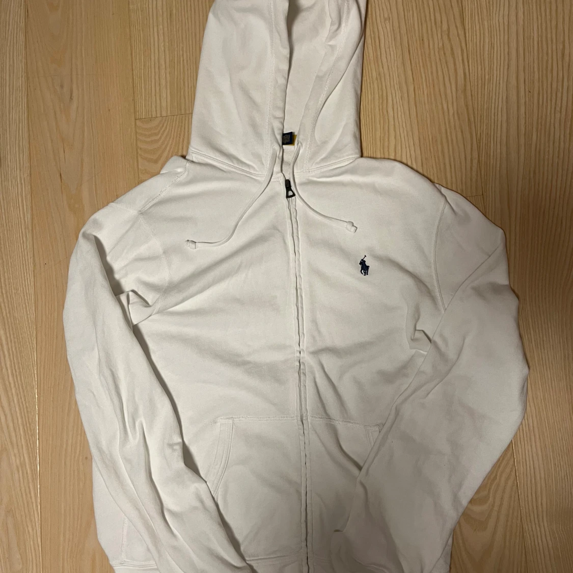 Vit zipp hoodie från Polo Ralph Lauren