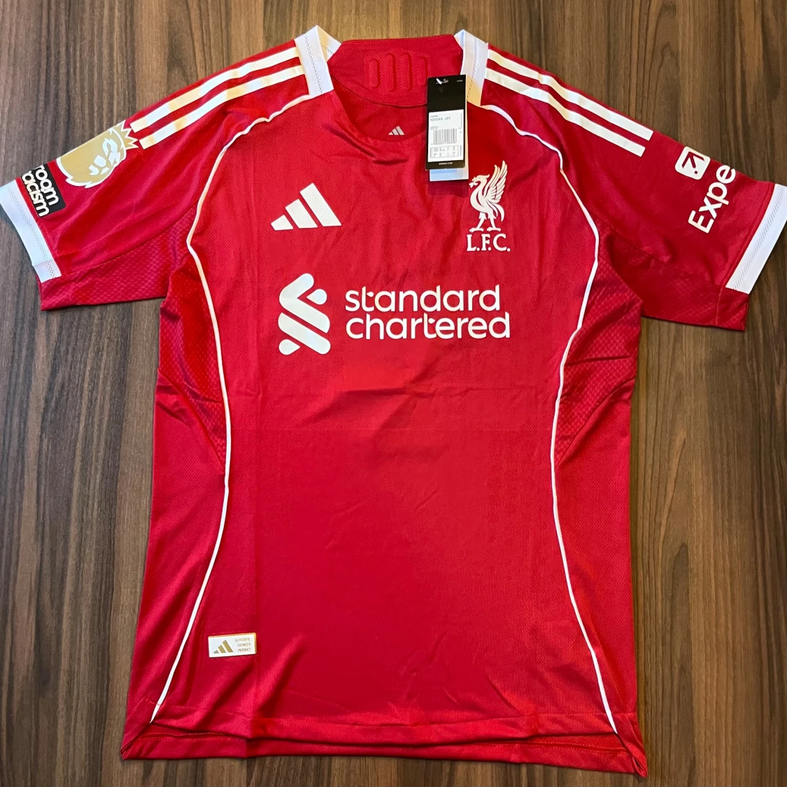 Liverpool röd fotbollströja Adidas M