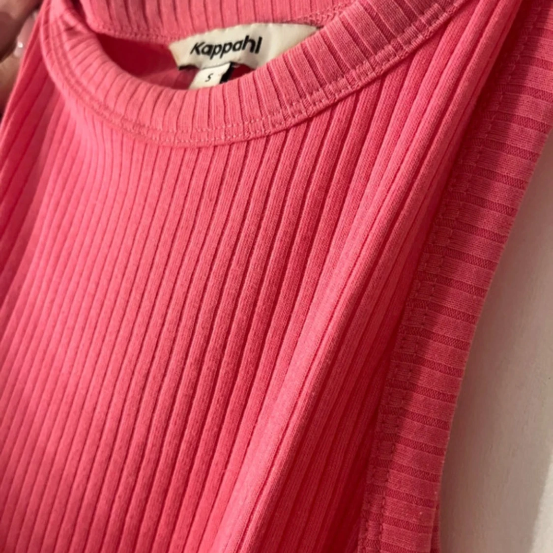 Rosa ribbad långklänning Kappahl - 2