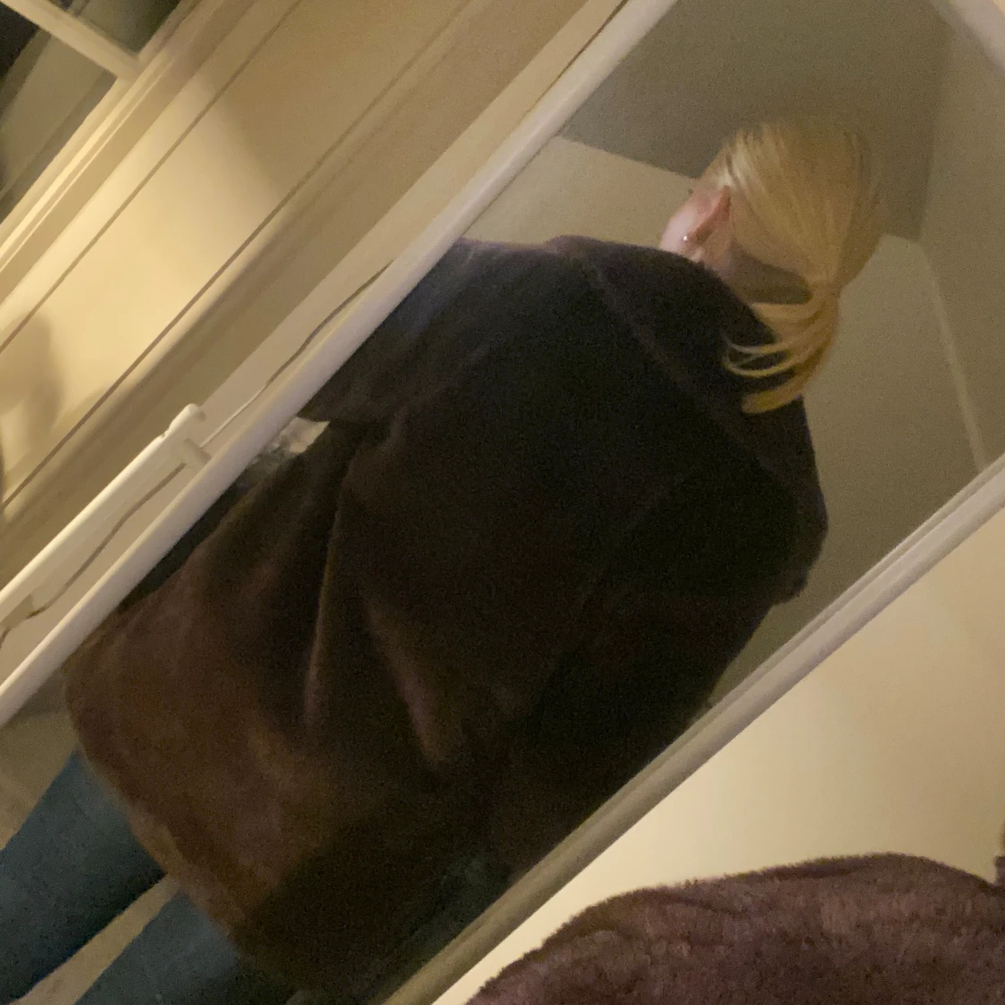 Brun pälsjacka från H&M Divided - 2