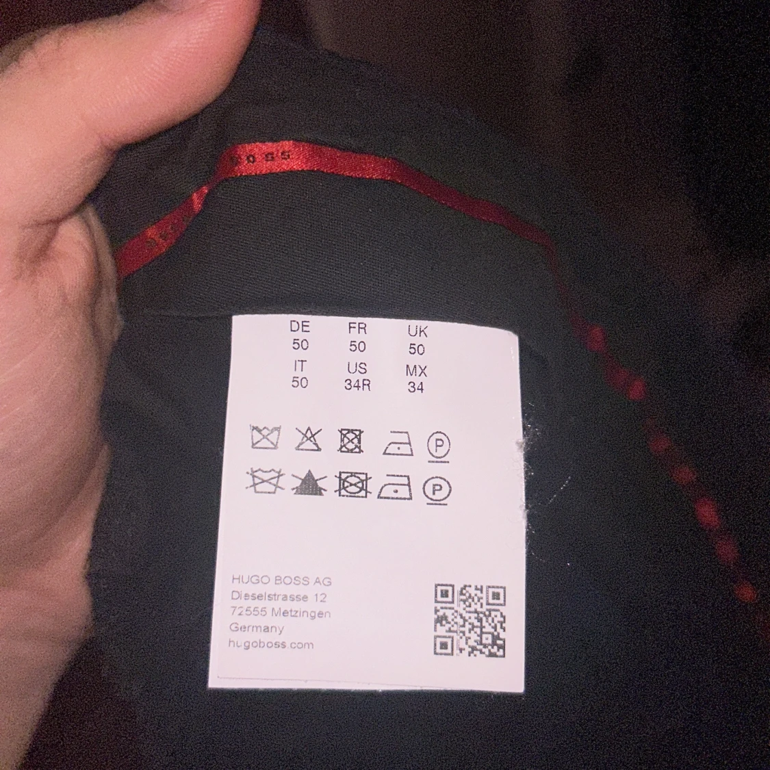 Mörkblå kostymbyxor från Hugo Boss - 3