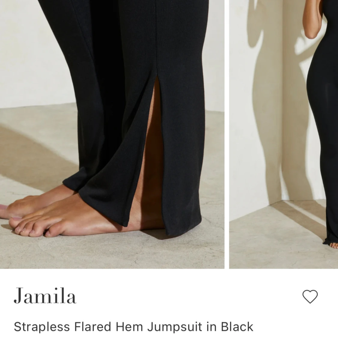 Svart strapless jumpsuit från ohpolly - 3