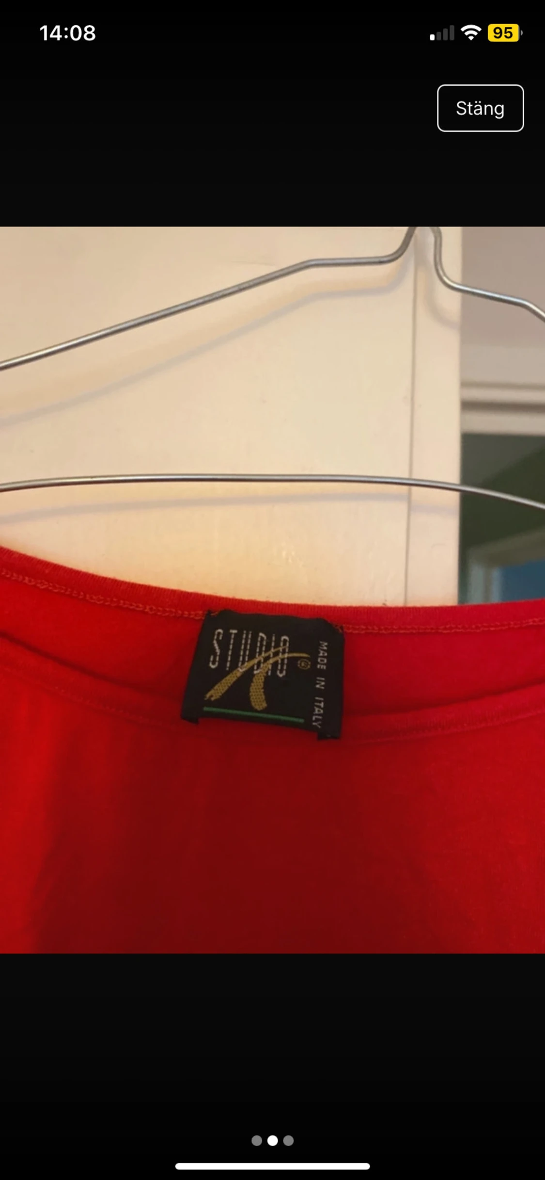 Röd långärmad topp från Studio K - 1