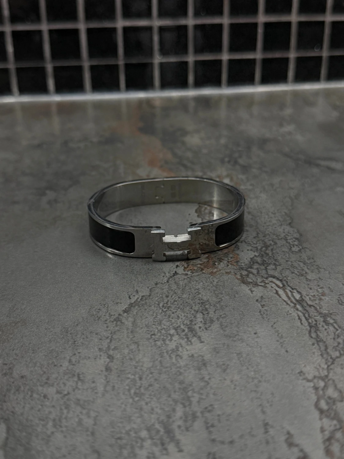 Svart Hermès armband  - 2