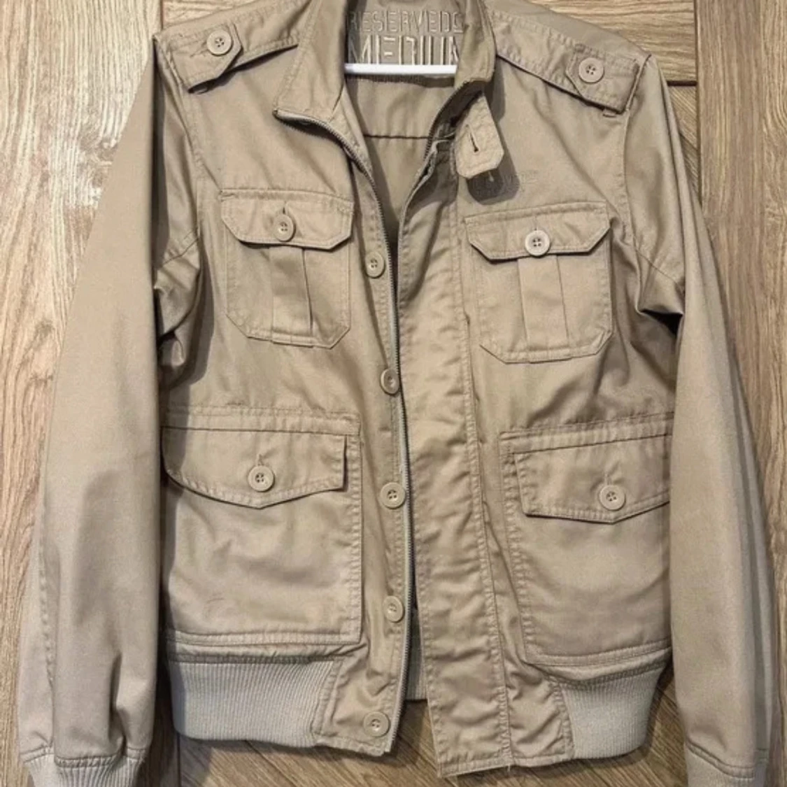 Beige field jacket - 1