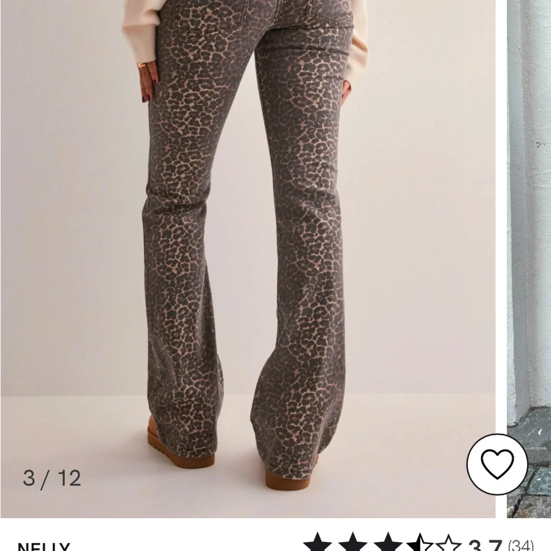 Leopardmönstrade byxor från Nelly - 1