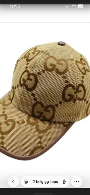 Beig jumbo keps - Väldigt snygg keps