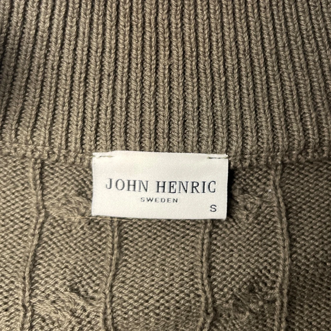 Kabelstickad John Henric halfzip - 1
