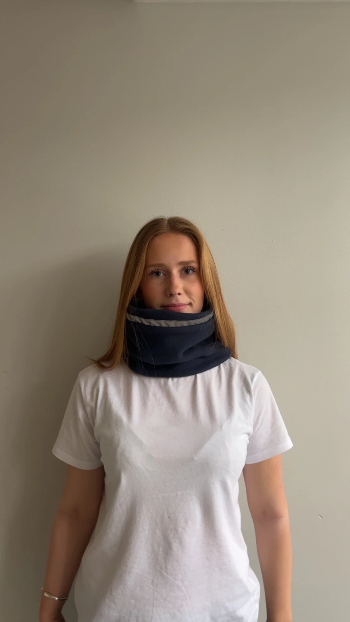 Fleece buff med reflex, midnatts blå - 1