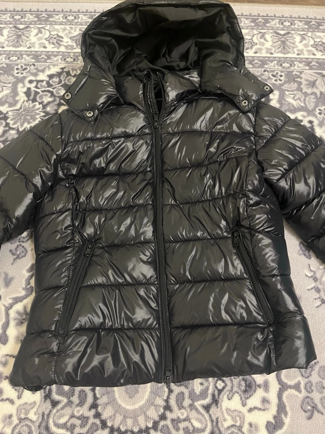 Svart pufferjacka från lager 157 L - 1
