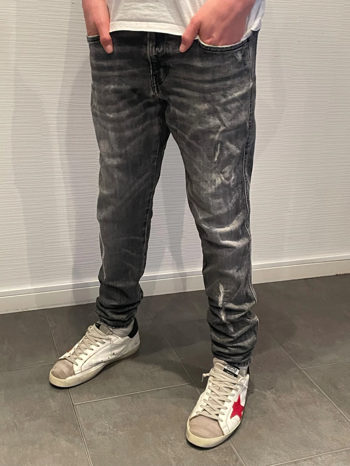 Replay broken edge jeans