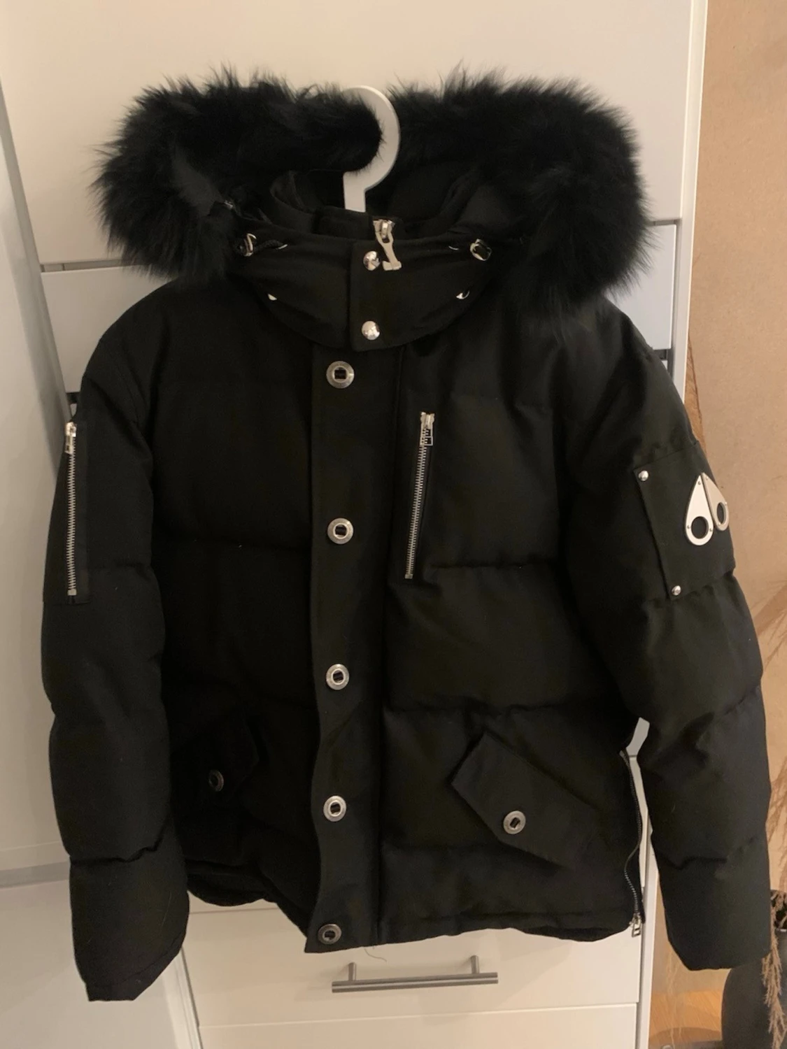 Svart pufferjacka Moose Knuckles L - 1