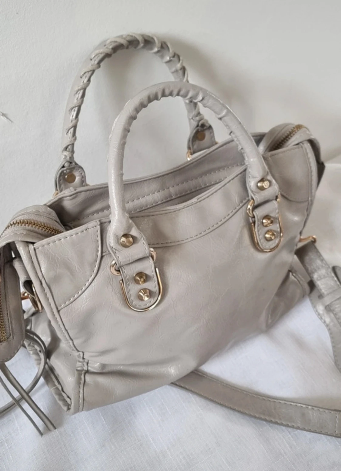 Grå/beige guld väska vintage style y2k 2000s - 2