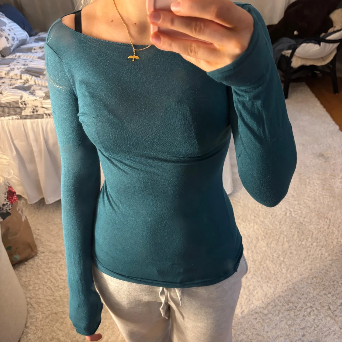 Turkos långärmad tröja från intimissimi