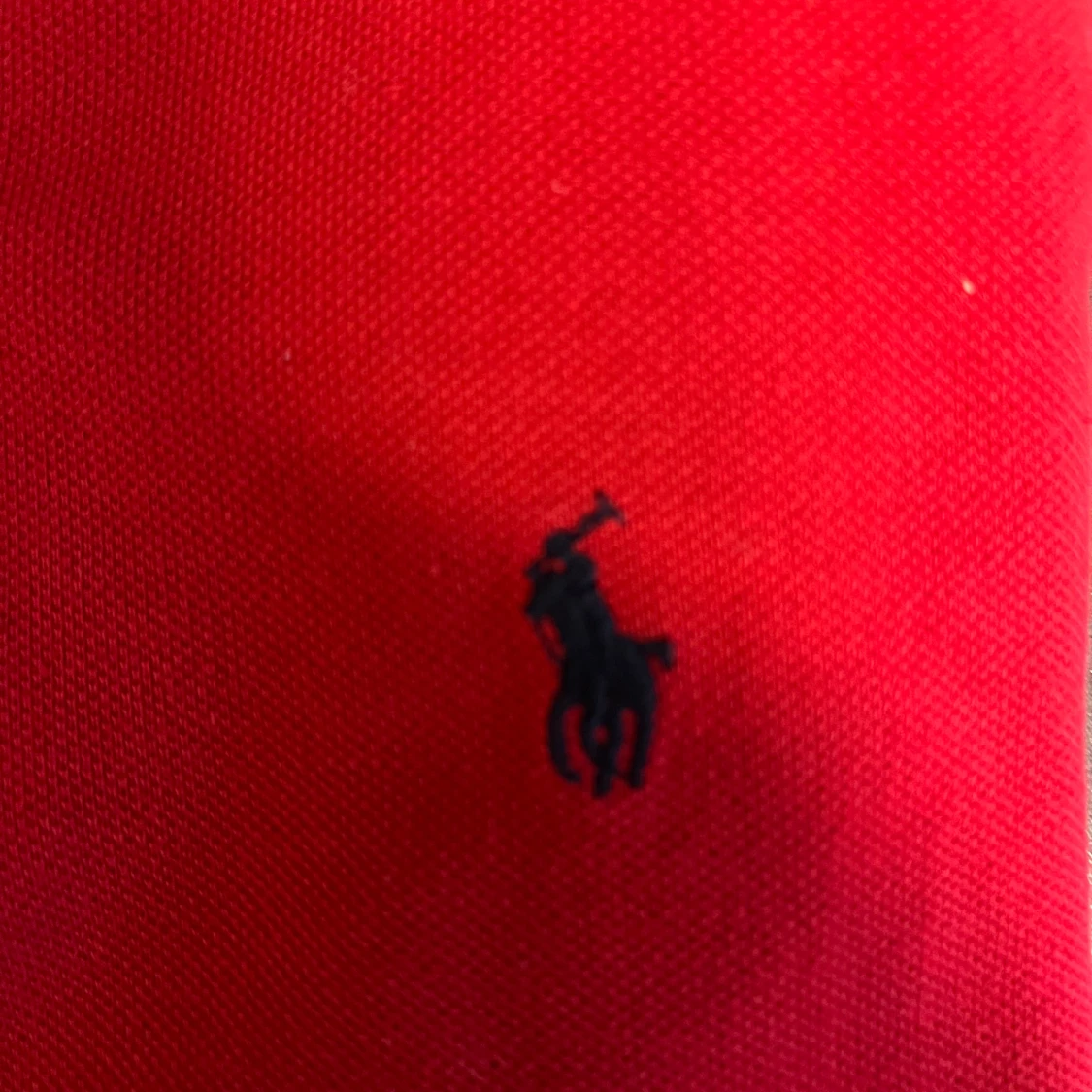 Röd Ralph Lauren piké  - 4