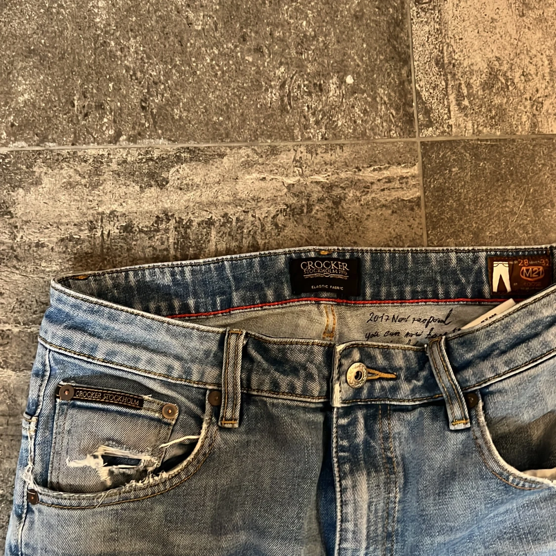 Vintage Slitna Jeans  - 3